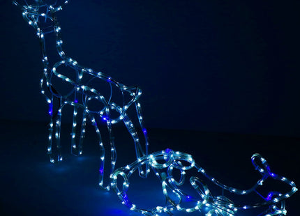 Rendier Met Slee | 312 LED Lampjes | Koel Wit