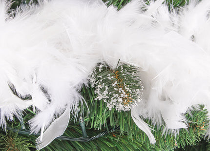 Kerstboa | Kerstslinger | 6 m | Wit