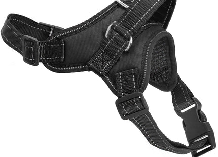 Hondentuigje - Hondenharnas - Verstelbaar - Zwart - 19-35 KG - M