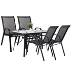 Tuinset | Tuinset 4 Persoons | Tuinsets | Tuintafel & Tuinstoelen | 4 Personen | Zwart