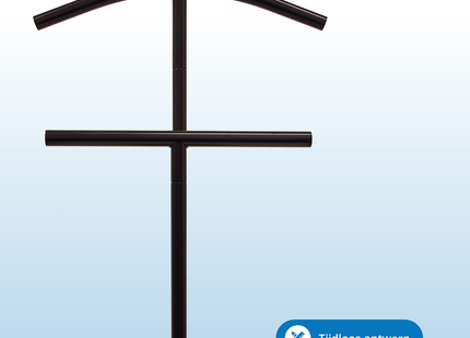 Dressboy - Kledingstandaard - Kledingrek - Kledingstang - Metaal - Zwart