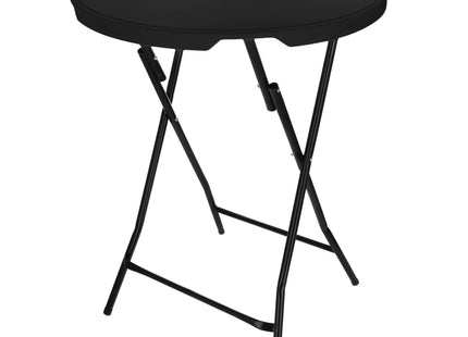 Statafel - Opklapbaar - Horeca Kwaliteit - Inklapbaar - Met vergrendeling - Extra Stevig - Zwart - Ø 80x110cm