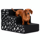 Hondentrap - Hondenloopplank - 3 Hellingen - Opstapje - Voor Grote en Kleine Honden - Zwart - 30 Cm