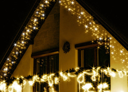 IJspegel Verlichting | 20 m + 2.5 m Snoer | 300 LED | Warm Wit | Koel Wit| Koppelbaar | Flits