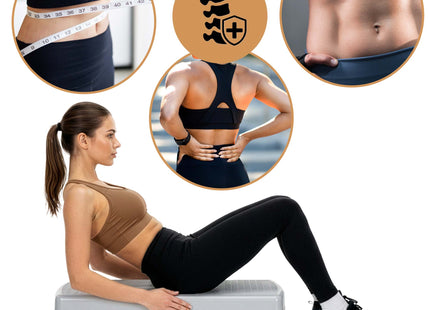 Aerobic Stepper | Verstelbaar | Grijs/Roze | 350 KG