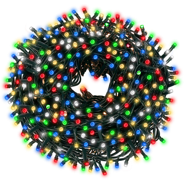 Kerstverlichting | 81,5 m | 1000 LED | Multicolor + Koel Wit Flits