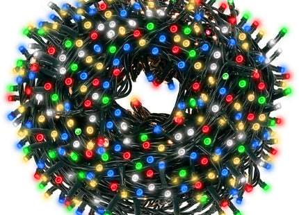 Kerstverlichting | 81,5 m | 1000 LED | Multicolor + Koel Wit Flits