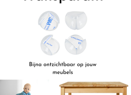 Hoekbeschermers | 4 Stuks | Hoekbeschermers Tafel | Hoekberschermers Baby | Transparant
