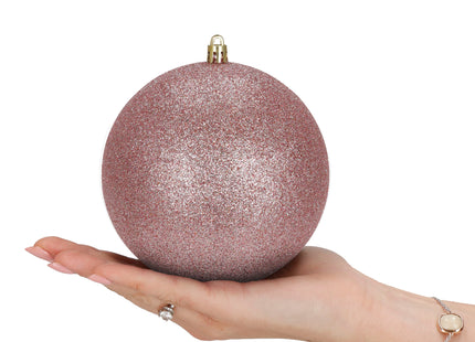 Kerstballen | 4 Stuks | 12 cm | Roze