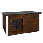 Hondenhuis - Hondenhok - Dog House - Geïsoleerd - Voor Buiten - Weersbestendig - Hout -Bruin