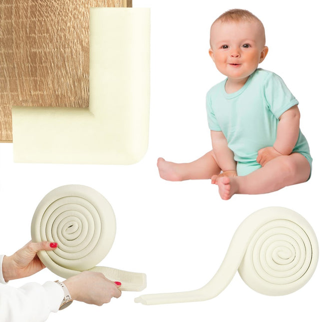 Hoekbeschermer | Tafelbeschermer | Foam | 200 cm | Beige