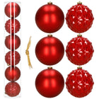 Kerstballen | 6 Stuks | 15 cm | Rood
