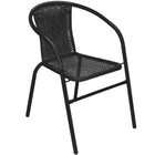 Springos Tuinstoel | Tuinstoelen | Tuinstoel Buiten | Metaal | Textielgaas |  Zwart | 130 kg