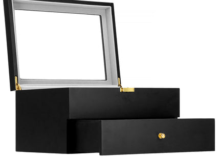 Horlogedoos - Horlogebox - Horlogeopberger -  Zwart - Grijs - 20 Horloges