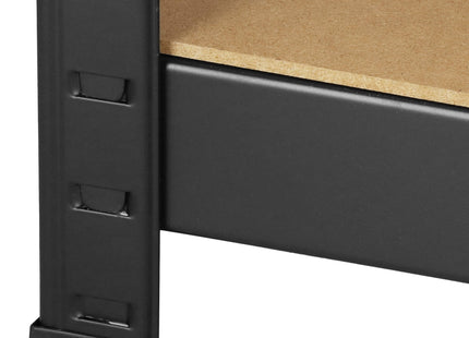 Stellingkast - Opbergrek - 875 kg - Draagkracht - Zwart -148 x 30 x 75 cm