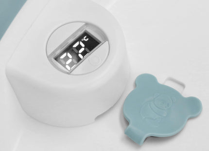 Opvouwbaar Baby Bad - Opvouwbaar - Draagbaar - Met Stop - Thermometer - Kussen - Tot 12 Maanden - 35 L - Blauw - Wit - 82 x 52 x 22 cm