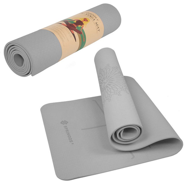 Yoga Mat | Extra Dik (6 mm) | Grijs