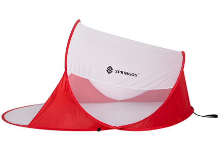 Strandtent | Pop-Up Strandtent | UV Filter | Inclusief Draagtas | 120 x 200 cm | Rood