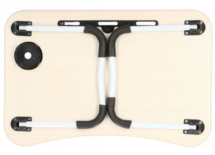 Laptoptafel | Bedtafel | Tablethouder | Laptopstandaard | 60 x 40 cm | Lichtbruin Hout