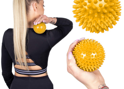 Massage Bal | Triggerpoint Bal | Massage | Massage Accessoires | Geel | 8,5 cm