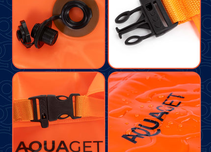 Zwemboei - Voor Openwaterzwemmen - Zwemveiligheidsboei - Incl. drybag /Saferswimmer/Safe swimmer/ 36 Liter / Reddingsfluitje - Oranje