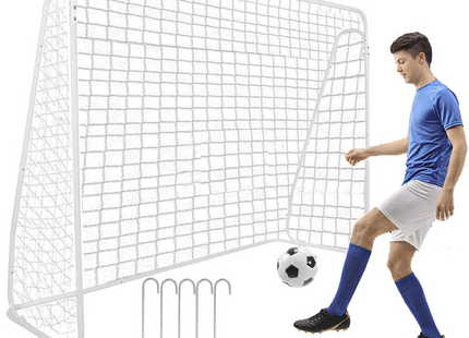 Voetbaldoel | Staal | Voetbal | Trainen | 210 x 150 | Wit