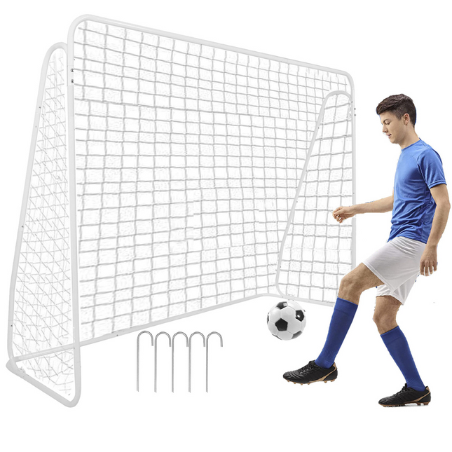 Voetbaldoel | Staal | Voetbal | Trainen | 210 x 150 | Wit