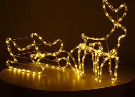 Rendier | 144 LED Lampjes | Warm Wit | 120 Cm