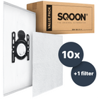 SQOON® Stofzuigerzakken  Geschikt voor Bosch BBZ41FGALL Type G All - 10 Stuks