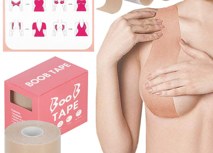 Boob Tape - Borst Tape - Nipple Covers - Plak BH - Fashion Tape - 5 Meter