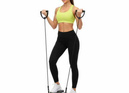 Stepper - Stepper Fitness - Mini Stepper - Met Computer en Weerstandsbanden - Traploper  - Crossfit - Fitness  - Zwart