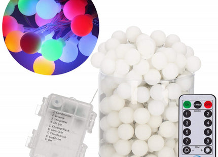 Kerstverlichting | Binnen & Buiten | 7.5 m Inclusief Snoer | Batterij  | 50 LED | Multicolor