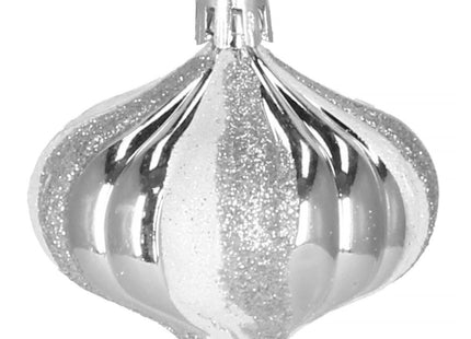 Kerstballen | 77 Stuks | Zilver/Wit