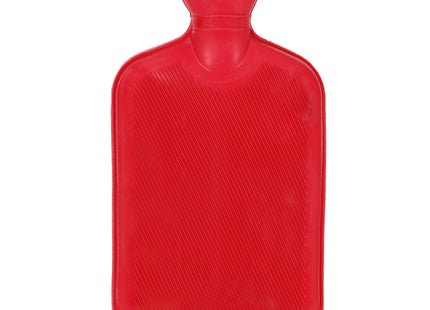 Warmwaterkruik- Rubber - 2L - Inhoud - Pijnverlichting- Ontspanning -Rood