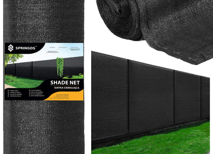 Zichtbreeknet | Zichtdoek | Privacynet | Schaduwdoek | Rol 1,5 x 10 m | 90 % Schaduw | 140g/m² | Zwart