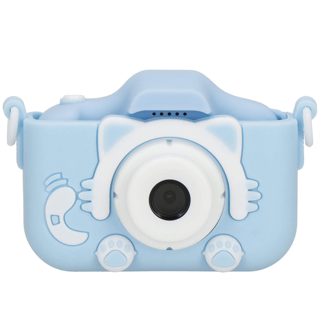 Digitale Camera - Kindercamera - Kindvriendelijk - Kitten - Blauw -40MPX