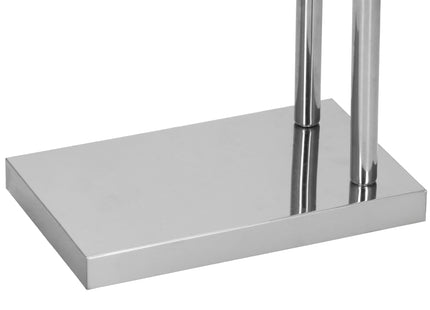 Handdoekrek - Badkamer - Handdoekstang - Handdoekhouder - Dubbel - Metaal- Glans
