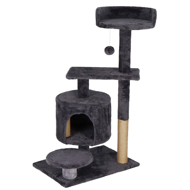Krabpaal - 5 Etages - Voor Katten - Toren - Meubelbescherming - 49 x 34 x 87 cm - Grafiet