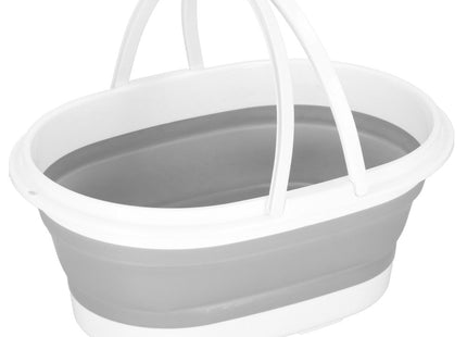Wasmand | Opvouwbare Wasmand | 12L | Grijs/Wit