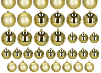 Kerstballen | 36 Stuks | 8 cm | Goud