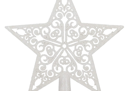 Kerstboom Piek | Ster | 22 cm | Zilver