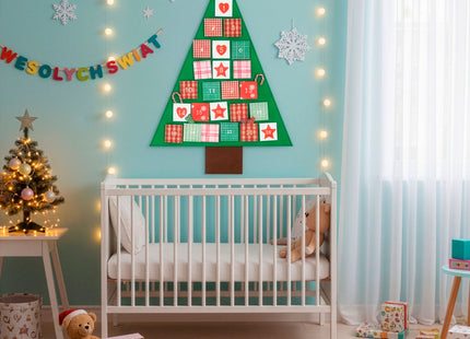 Adventskalender | 24 lades | Vilt | Kerstboom