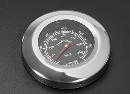 Houtskool barbecue - Op Wielen - BBQ - Asopvangbak - Thermometer - Kunststof - RVS - Zwart