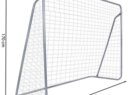 Voetbaldoel | Staal | Voetbal | Trainen | 240 x 170 | Grijs