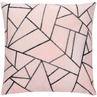 Sierkussenhoes | Kussenhoes | Kussensloop | Woonaccessoires | Roze | Zwart | 40 x 40 cm | 1 Stuk