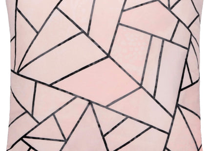 Sierkussenhoes | Kussenhoes | Kussensloop | Woonaccessoires | Roze | Zwart | 40 x 40 cm | 1 Stuk