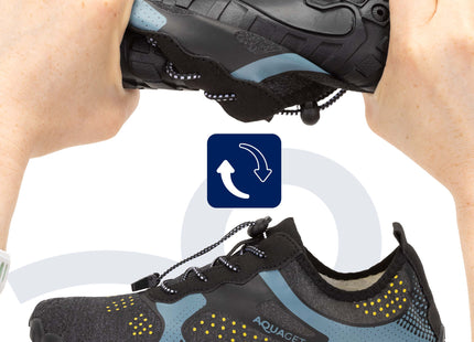Waterschoenen - AQUA Shoes - Sneldrogend - Rubber - Unisex - Zwart - Maat 46