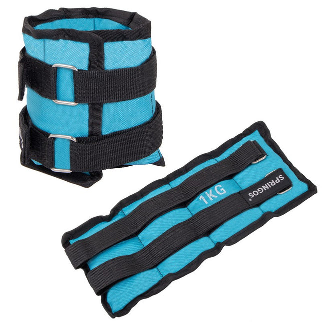 Pols- en enkelgewicht | 2 Stuks | 1 kg | Blauw