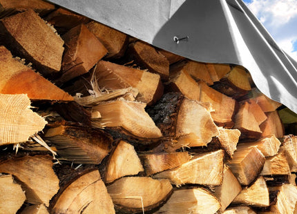 Afdekzeil | Dekzeil | Zeildoek | Waterdicht | PVC | 3 x 3 m | 210 g/m2 | Grijs/Bruin