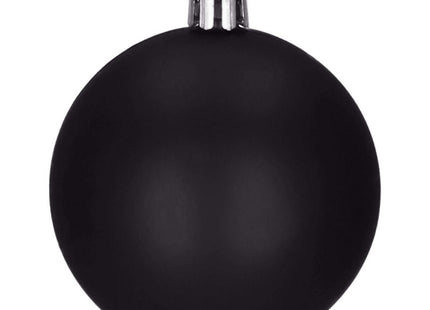 Kerstballen | 25 Stuks | 2,5 cm/4 cm | Zwart Tinten